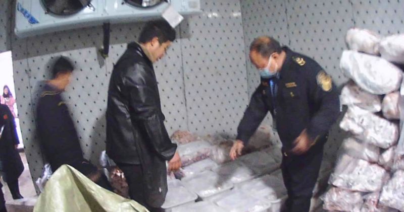 工业松香竟用于猪头肉脱毛;盘州查获大量问题产品,执法部门联合行动。 新闻