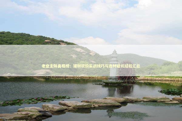 老业主倾囊相授:建材砍价实战技巧与选材避坑经验汇总 老业主倾囊相授:建材砍价实战技巧与选材避坑经验汇总 房产家居